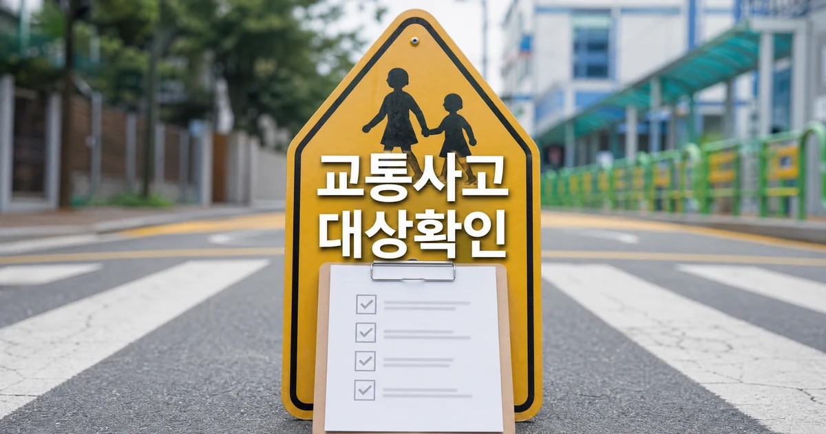 스쿨존 교통사고 저감대책 대상 확인을 보여주는 횡단보도 안전 썸네일