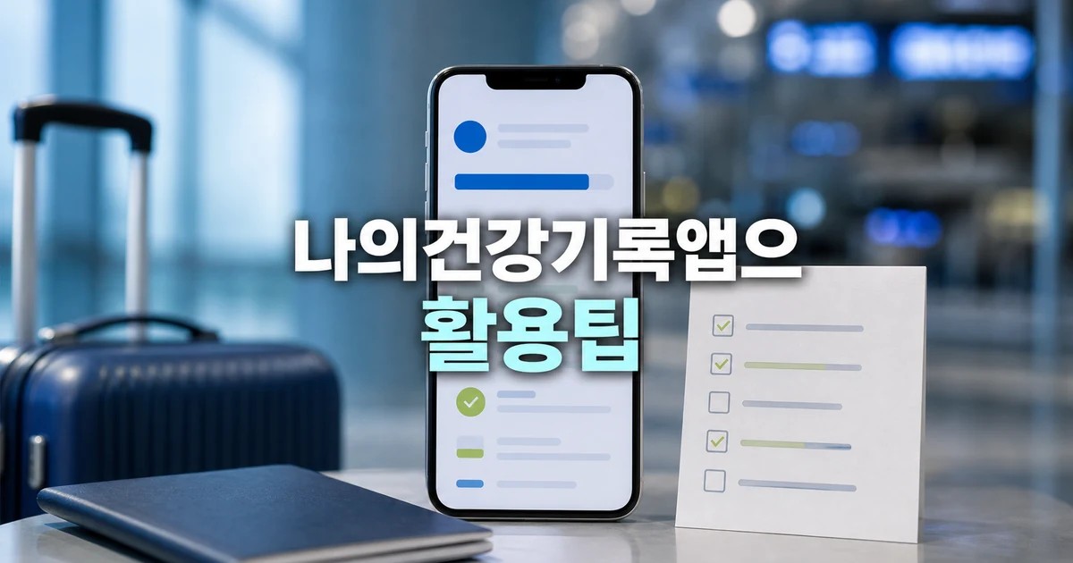 나의건강기록 앱으로 입국 검역 준비까지 2026 주요 변화와 확인할 점 총정리 대표 썸네일