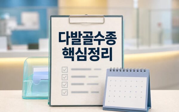 다발골수종 모든 것 2026 적용일과 확인 방법 총정리 최신 기준