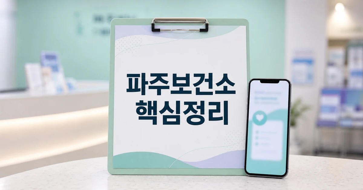 파주보건소 2026 상담 기준과 확인 방법 총정리 최신 기준 대표 썸네일