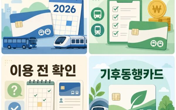 2026 K-패스 교통비 환급, 신청 전 확인할 핵심 포인트