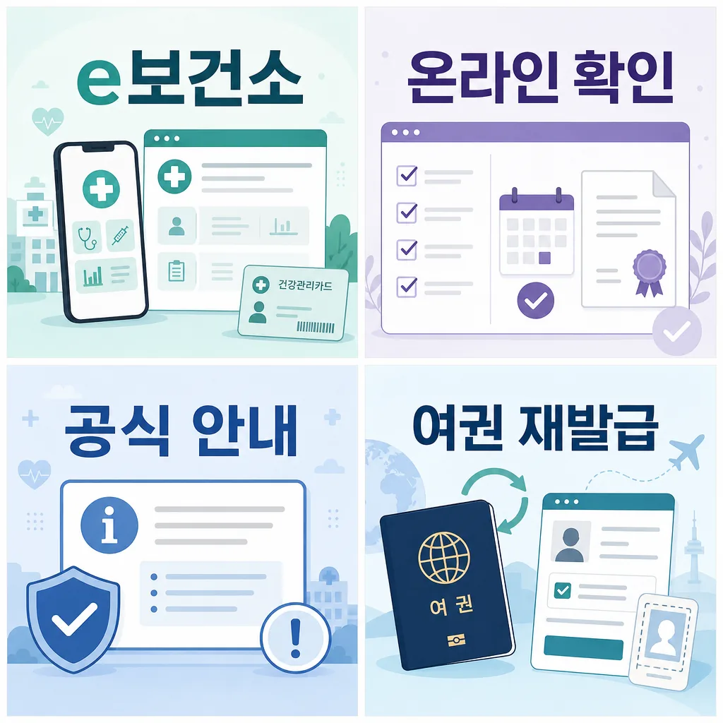 온라인 확인 핵심 요약 이미지