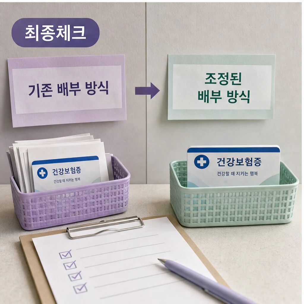 의료기관 건강보험 카드 배부 변경 최종 체크 이미지