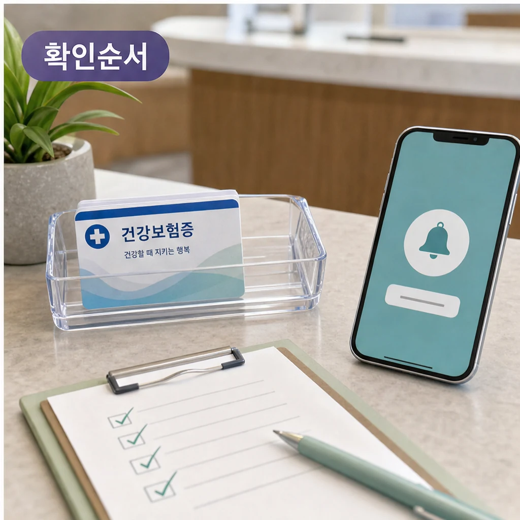 호치민시 건강보험 카드 확인 순서 체크리스트 이미지