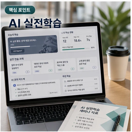 AI 실전학습 핵심 포인트와 학습 대시보드 이미지