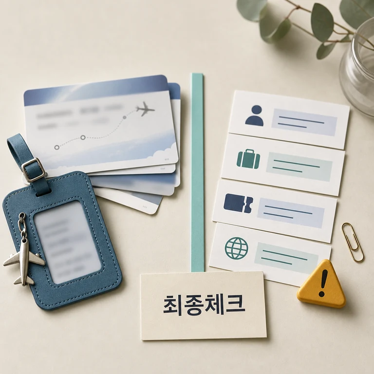 통합 대한항공 2026 적용일과 확인 방법 총정리 최신 기준 본문 이미지 3 - 확인 체크리스트