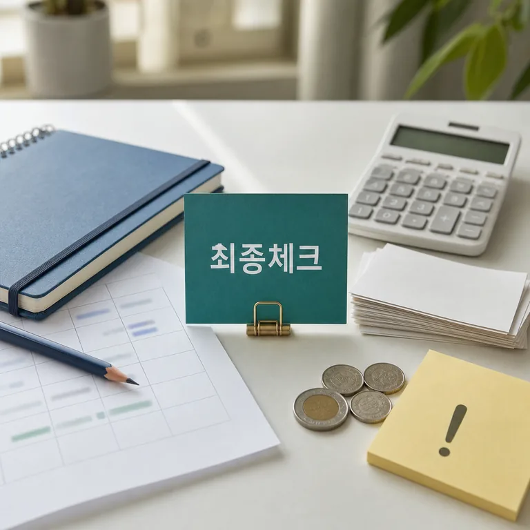 학교 다니면서 돈 모으는 방법 2026 조건과 비용 계산 방법 총정리 본문 이미지 3 - 결정 전 체크리스트