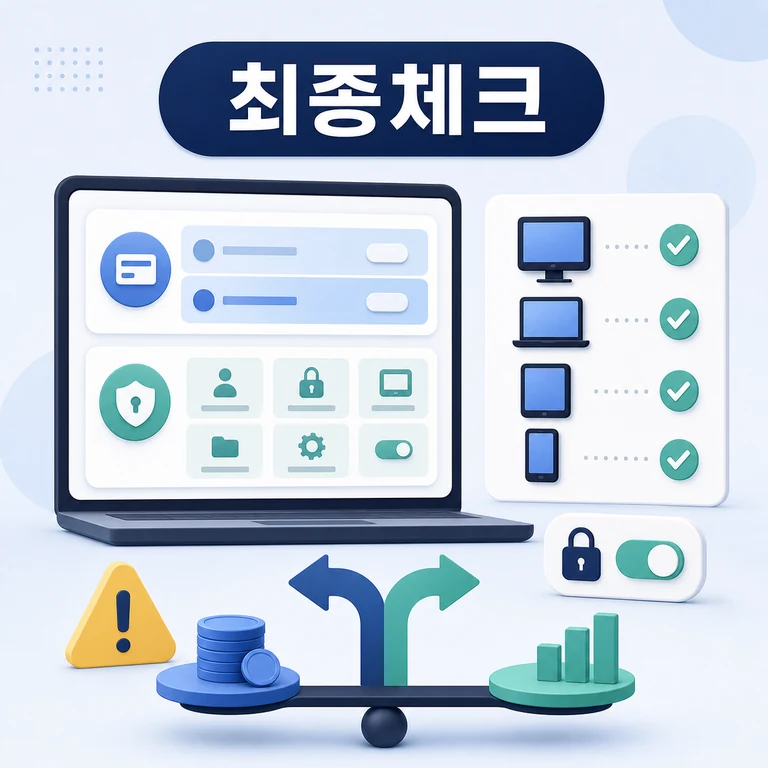 고방 설치 전 요금·권한 먼저 보기 요금·권한·지원기기 먼저 보기 - 설치 전 체크리스트 본문 이미지