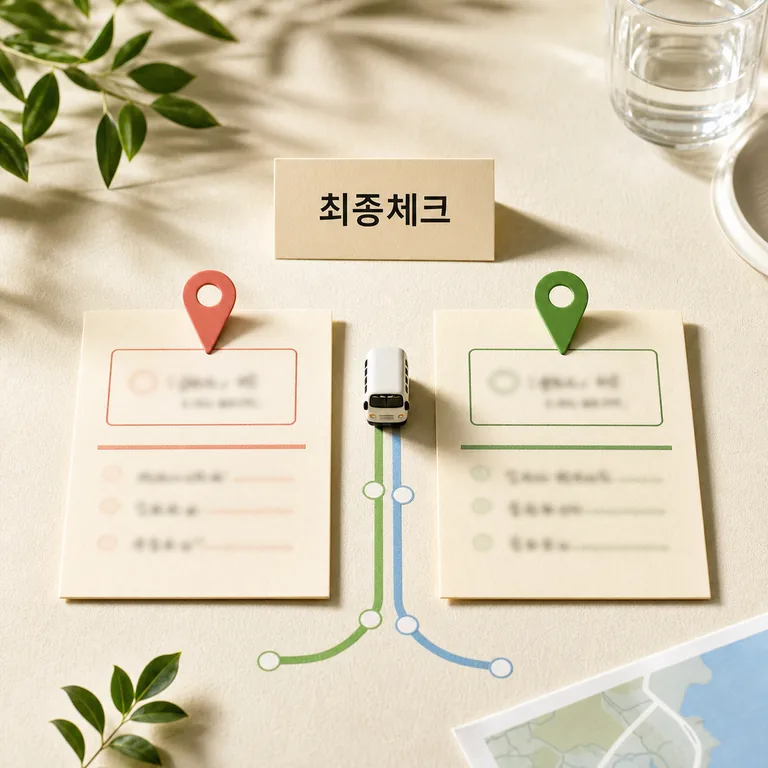 6019번 공항버스 2026 적용일과 확인 방법 총정리 최신 기준 본문 이미지 3 - 확인 체크리스트