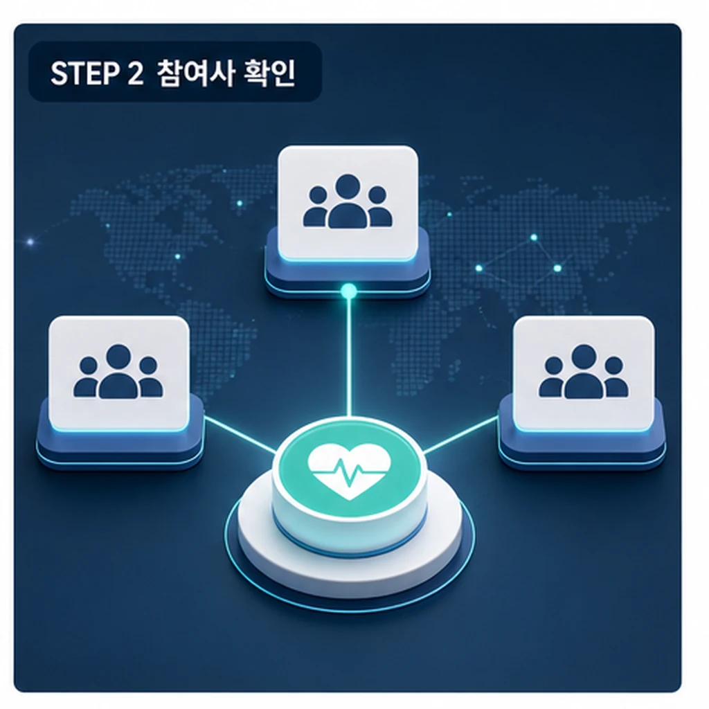 K-헬스케어 3사 참여사 확인 STEP 2 이미지