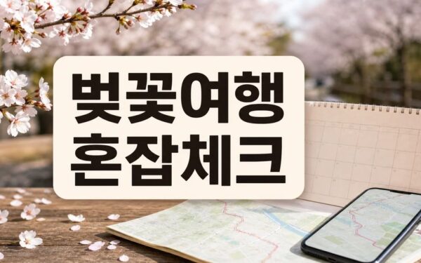 2026 국내 벚꽃·로컬 여행, 혼잡 피하는 일정 체크법