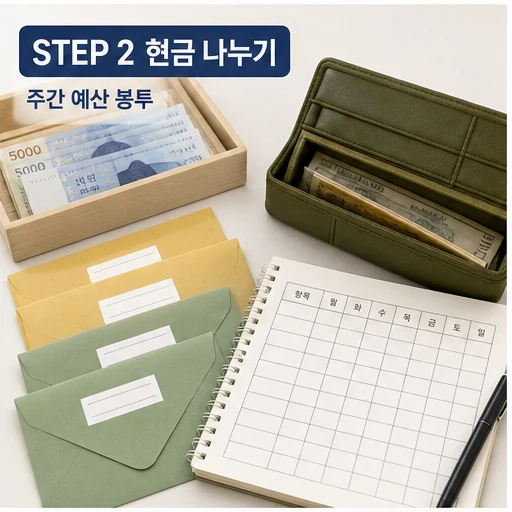 카드 없애니 돈이 모이네 MZ 현금 챌린지 현금 나누기 본문 이미지