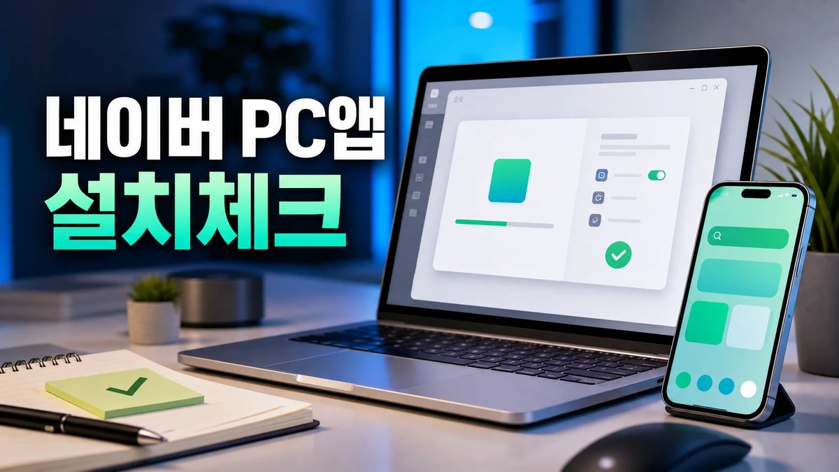 네이버 어플 PC버전 앱 다운로드 설치 체크리스트 대표 이미지