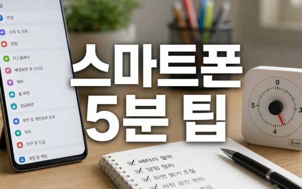 스마트폰 활용 꿀팁! ‘어디나 5분 클래스’에서 알려드려요 사용법과 활용 팁