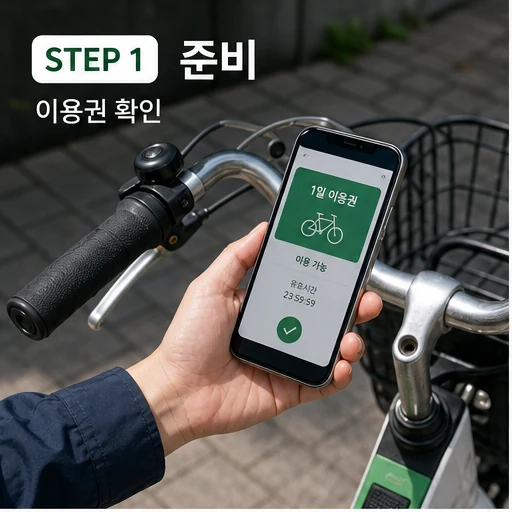 서울 공공자전거 따릉이 2026 이용권 확인 본문 이미지