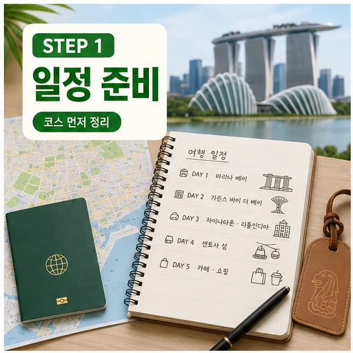 싱가포르 여행 일정 준비와 코스 정리 체크 이미지