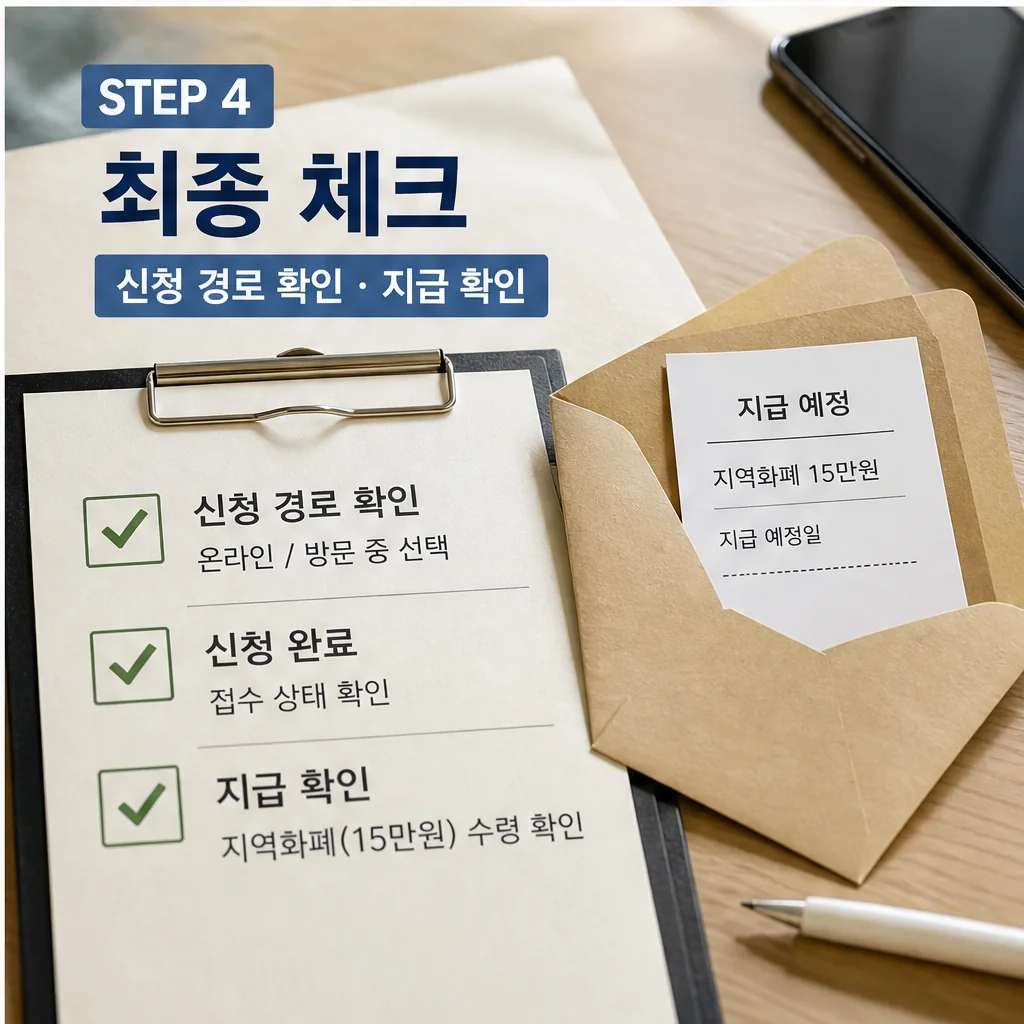 순천시 민생회복지원금 신청 경로 지급 확인 최종 체크 이미지