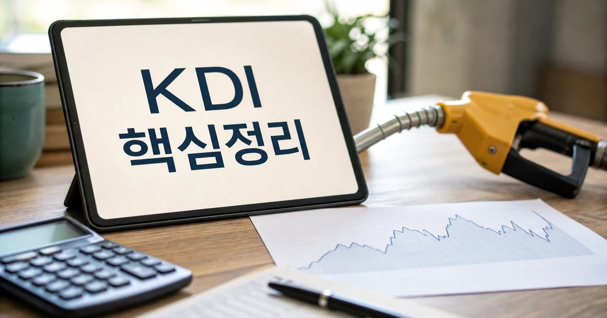 KDI 국제유가 상승 영향과 실제 이득 계산 대표 이미지