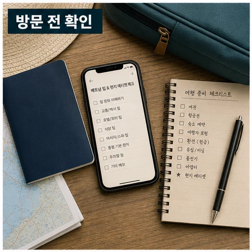베트남 팁문화 방문 전 확인 체크리스트 이미지