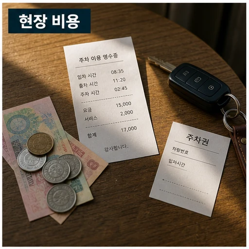베트남 현장 비용과 주차 요금 암묵적 룰 확인 이미지