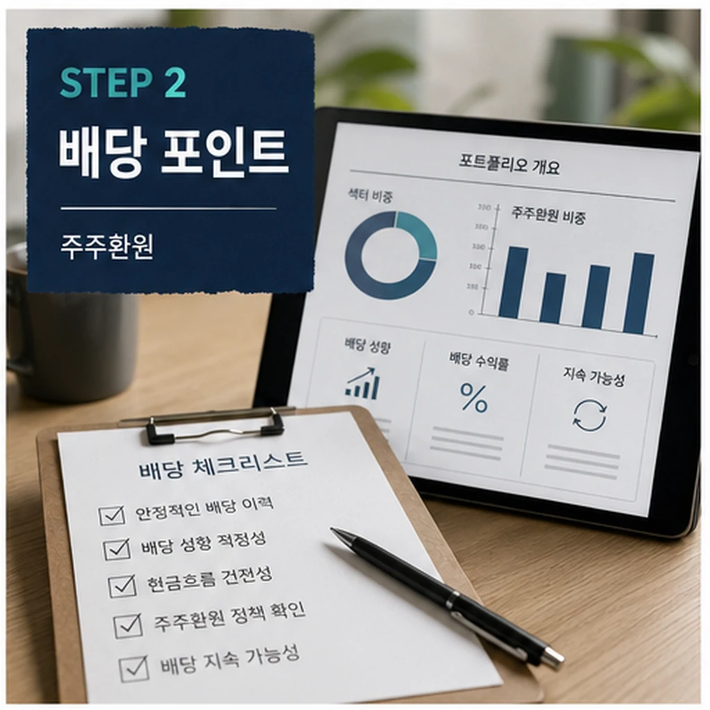 주주환원 고배당 ETF 배당 포인트 확인 이미지