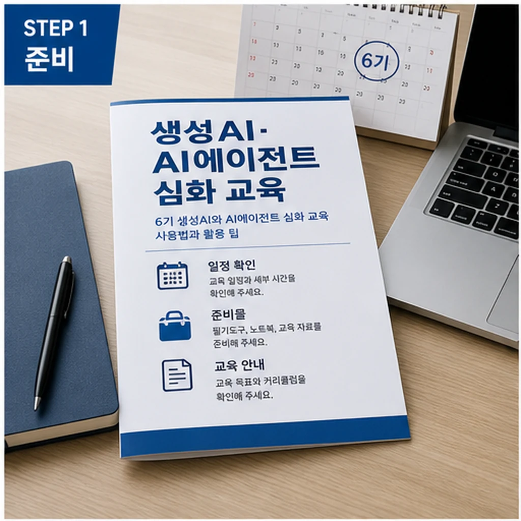 동북아공동체ICT포럼 생성AI AI에이전트 교육 준비 체크 이미지