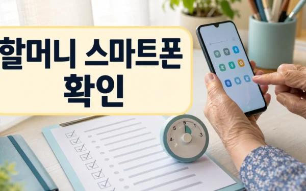 할머니, 스마트폰 사용이 어려우세요? ‘어디나 5분 클래스’가 있잖아요~ 실무 활용 체크리스트