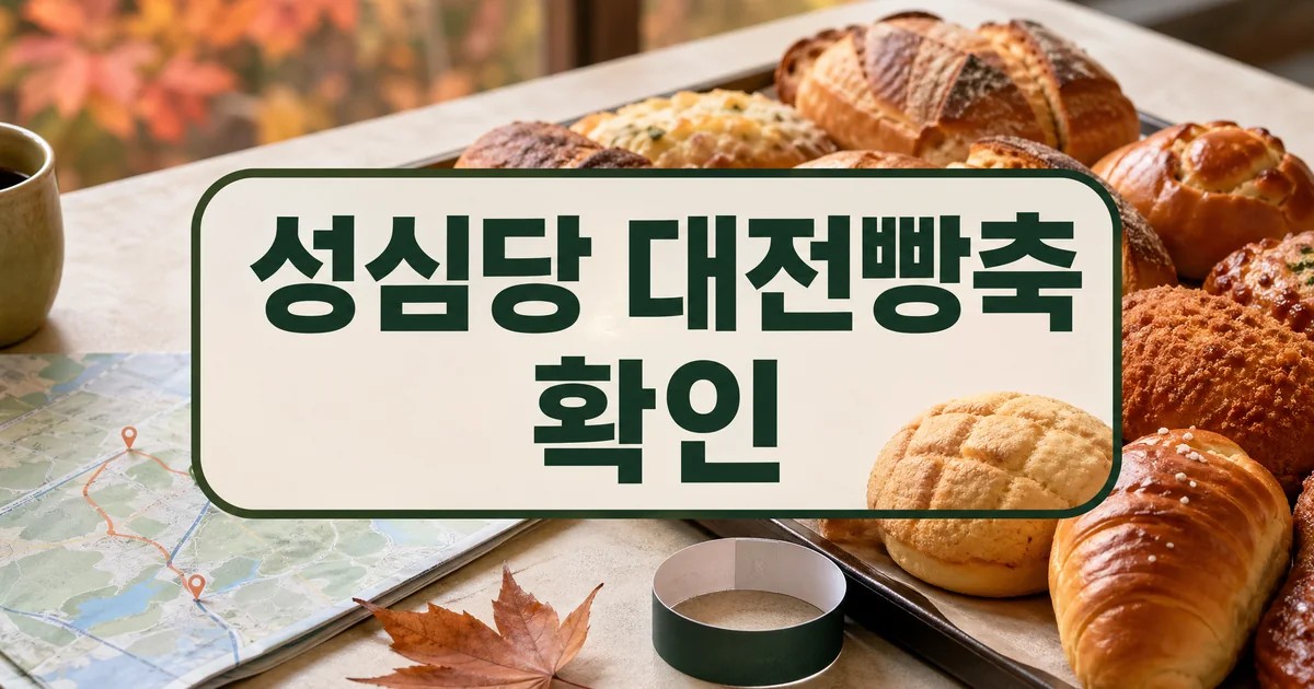 ‘성심당’ 대전빵축제만 보고 가면 서운해…대전·충남 가을 축제 3선 주의사항과 확인 포인트 대표 썸네일 - 성심당 대전빵축 확인