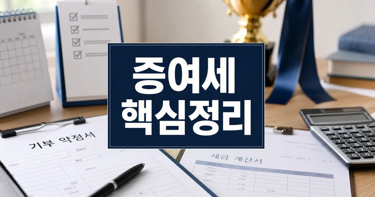 국위선양 기부 활동에 증여세 폭탄 핵심 요약과 확인사항 대표 썸네일
