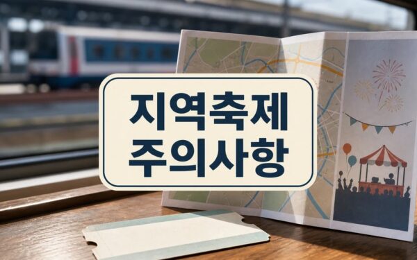 타고 가는 지역축제 일정과 비용, 방문 전 체크리스트 일정·교통·비용 정리