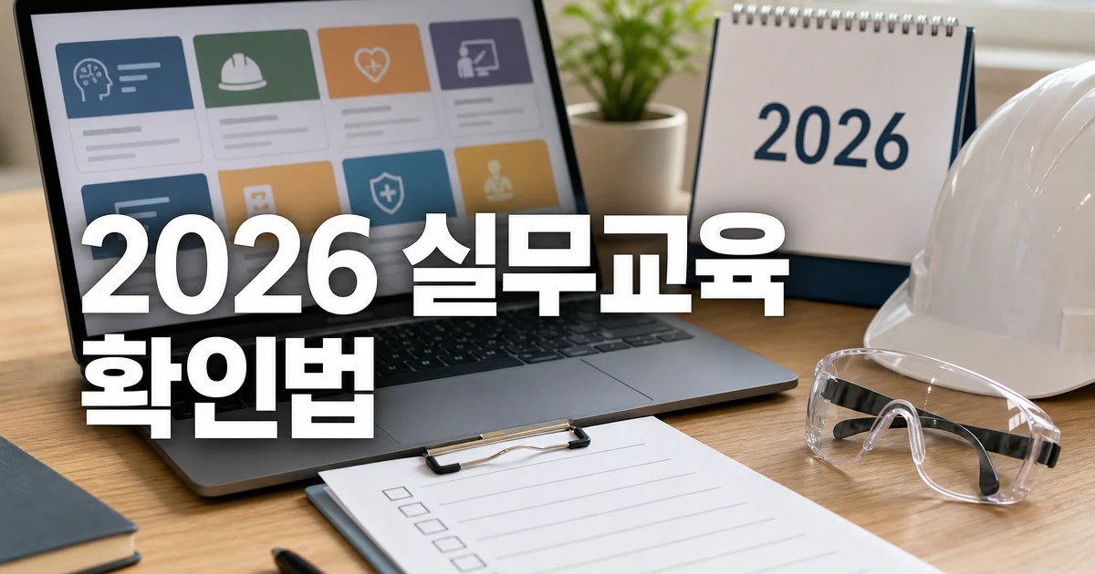2026 재직자 실무교육과 AI·보건안전 과정 확인법 대표 이미지