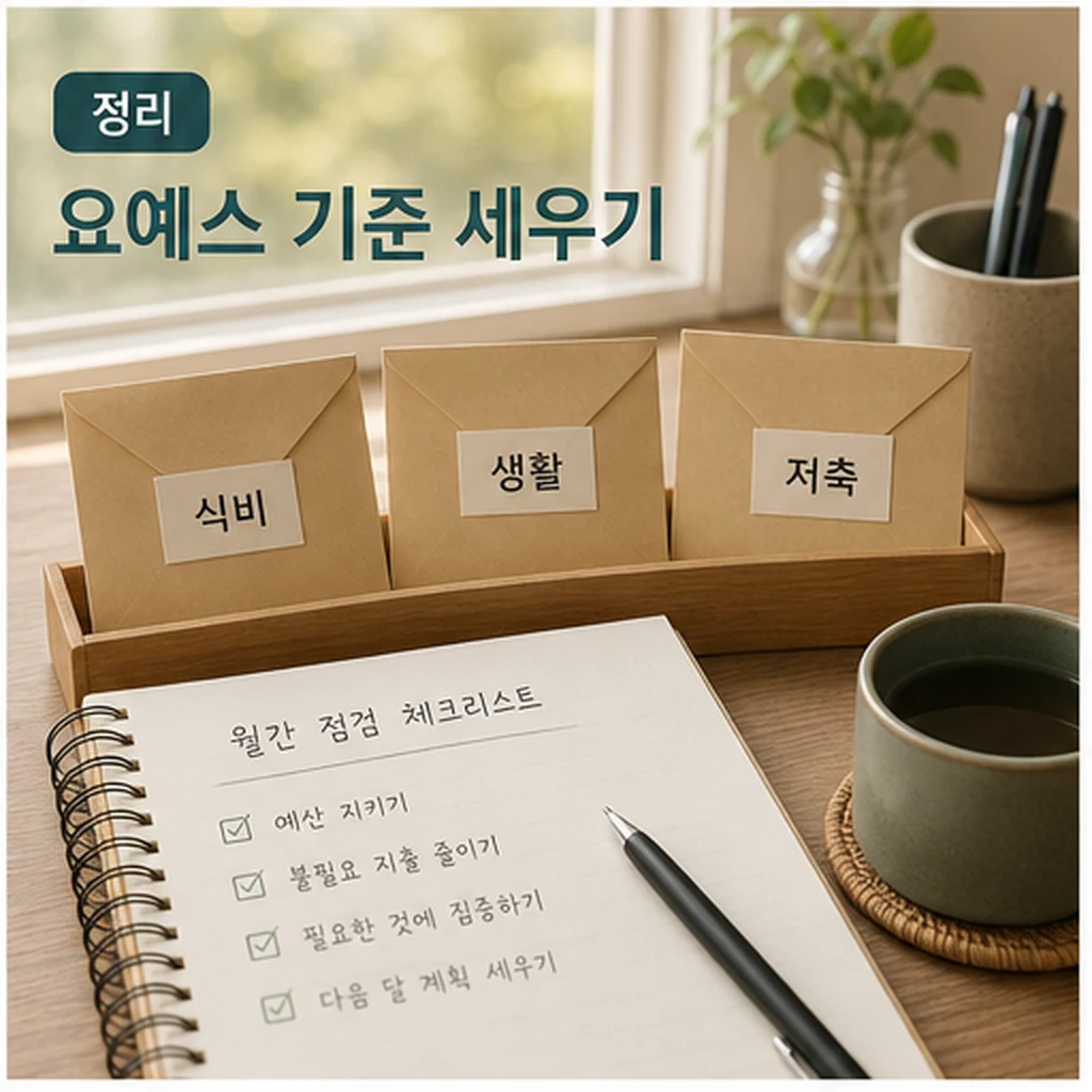 “요노(Yo, No)” 시대 “요예스(Yo, Yes)” 되기 초보자를 위한 정리 본문 이미지 4 - 정리 요예스 기준 세우기