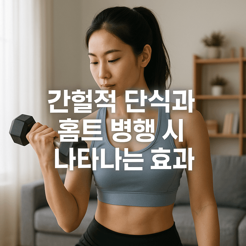간헐적 단식과 홈트 병행 시 나타나는 효과: 최신 연구 기반 데이터와 실천 결과 정리