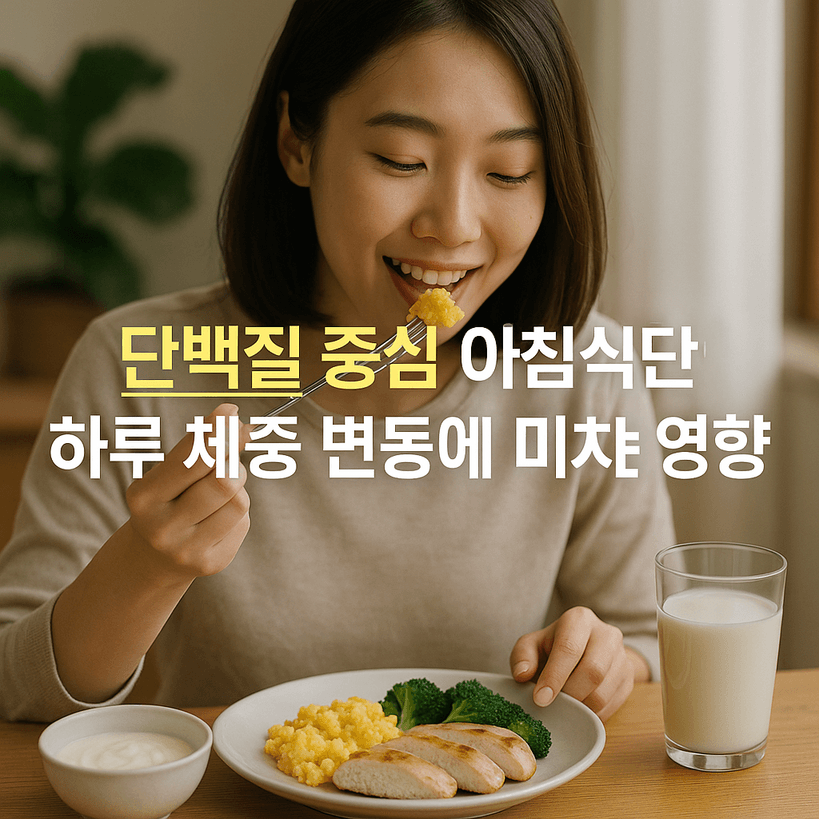 단백질 아침식단이 하루 체중 변동에 미치는 5가지 충격 효과