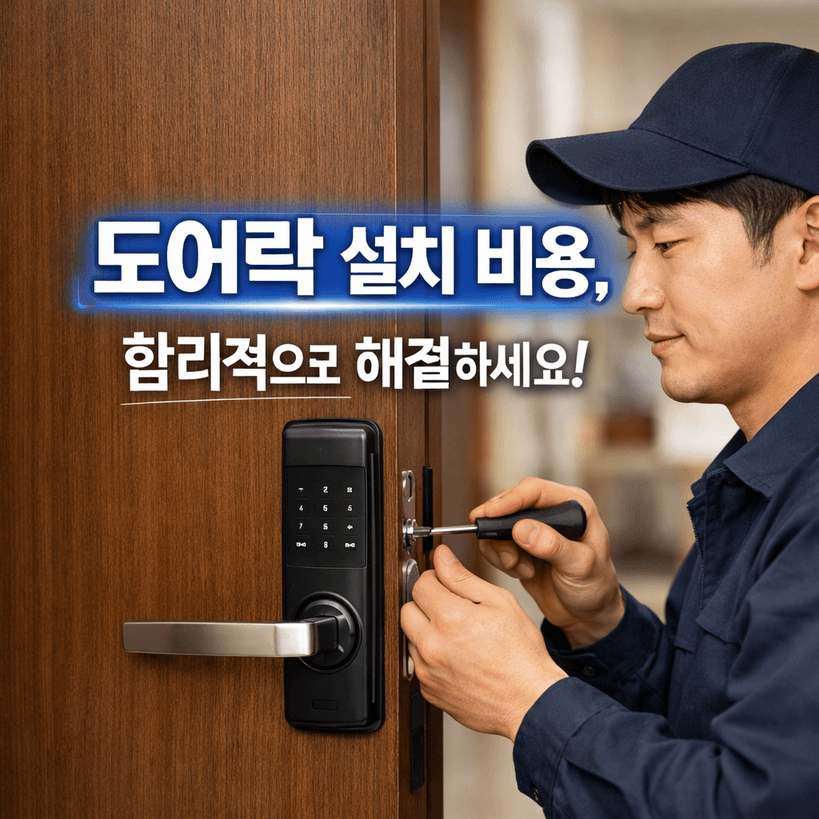 도어락 설치 비용 2026: 비용과 절약팁