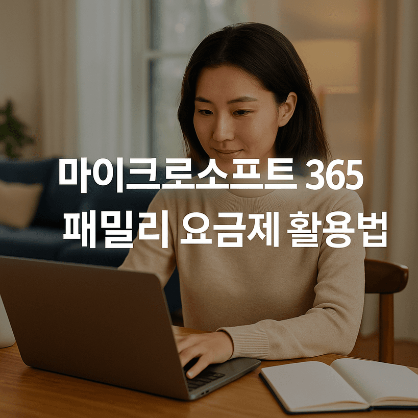 마이크로소프트 365 패밀리 요금제, 6명까지 쓰고 비용 아끼는 꿀팁!