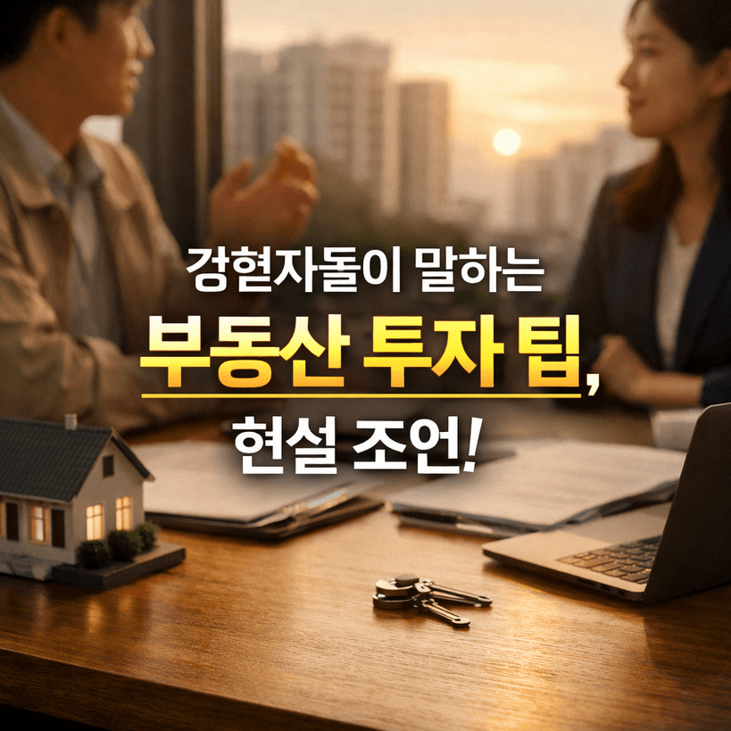 부동산 투자 팁: 경험자들이 말하는 현실 조언, 2026 전략 총정리