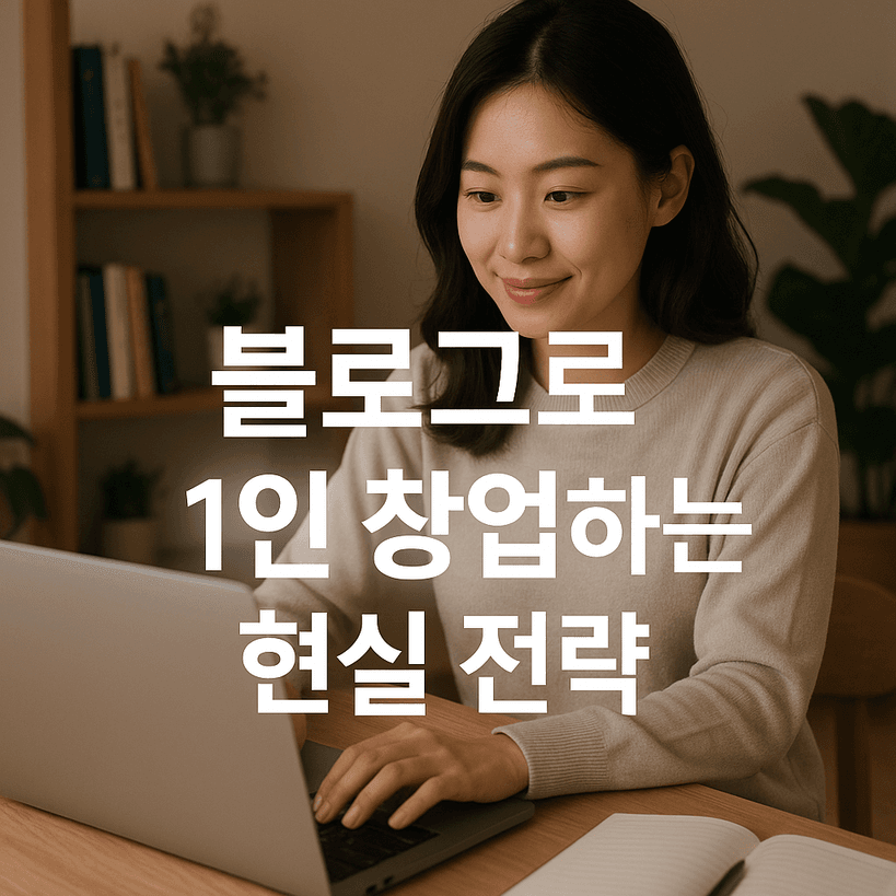 블로그 1인 창업 현실적 전략 2025년 완벽 가이드