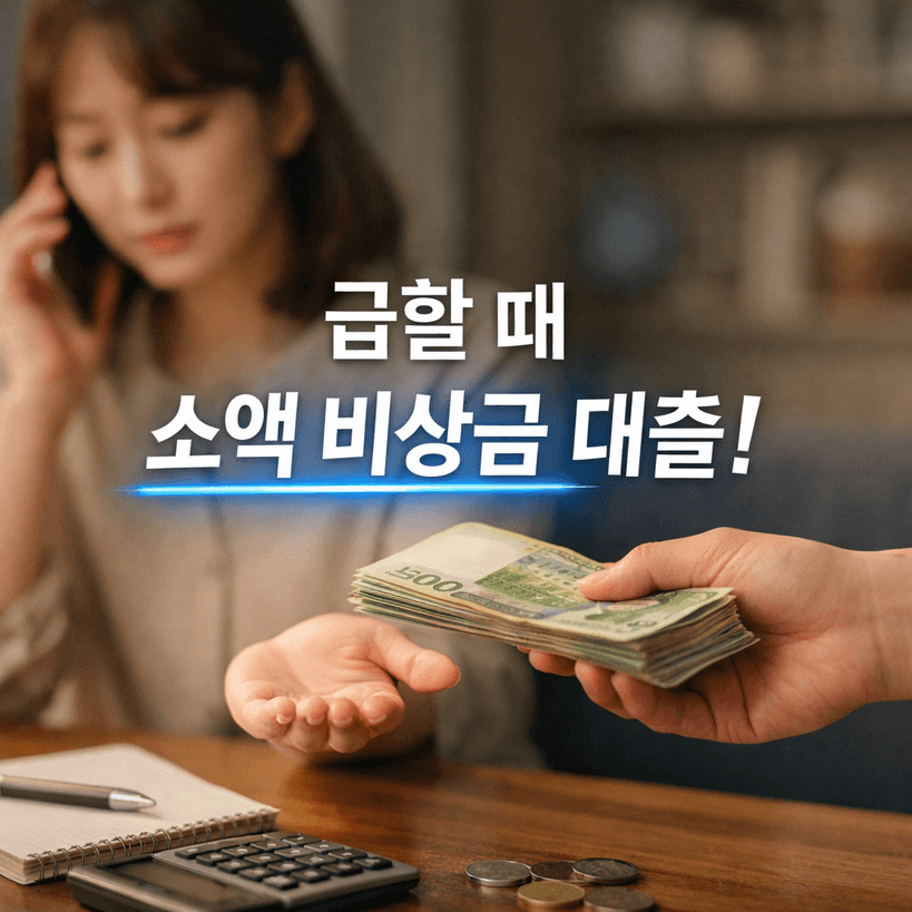 소액 비상금 대출 2026년 핵심 총정리