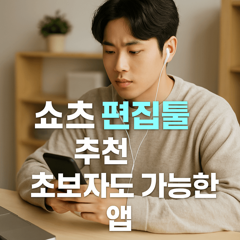 초보자도 쉽게! 2025년 최신 유튜브 쇼츠 편집 앱 7총사 추천