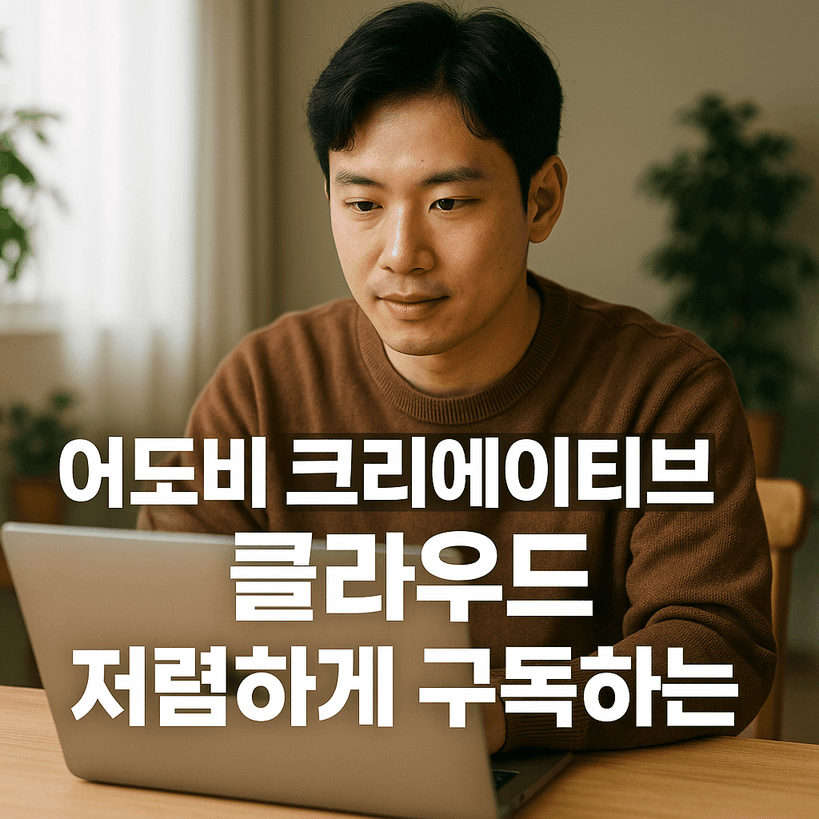 2025년 어도비 크리에이티브 클라우드 저렴한 구독법 4가지