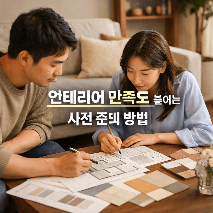 인테리어 만족도 높이는 4가지 사전 준비법 | 전문가 팁 공개!