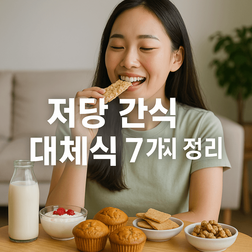 저당 간식 대체식 7가지 최신 영양 데이터 분석