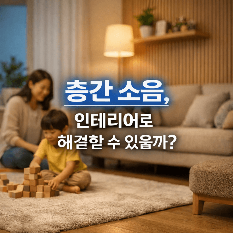 층간 소음 방지, 인테리어로 80% 줄이는 법