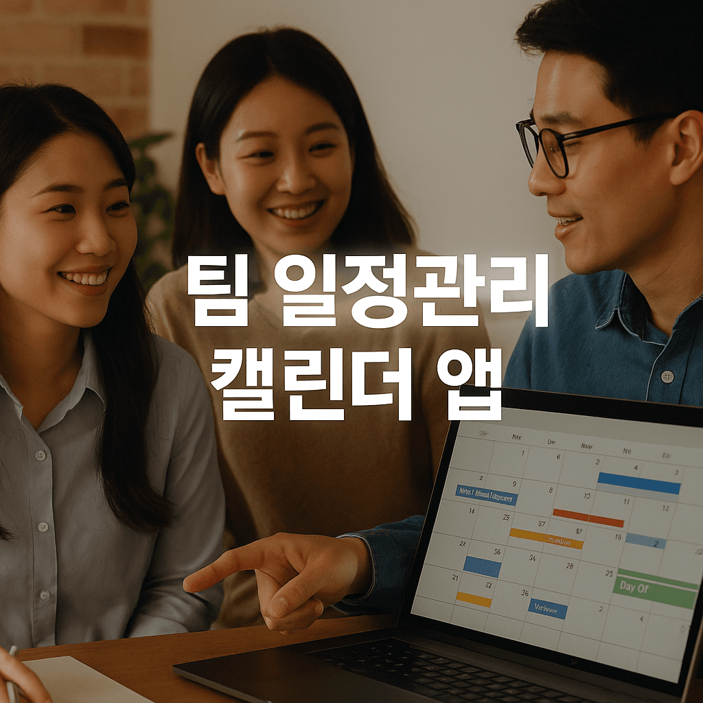 팀 일정관리 캘린더 앱 추천과 활용법, 최신 트렌드 6가지!