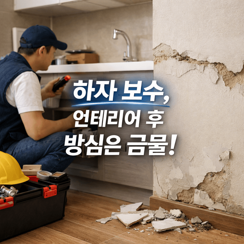 하자보수 및 인테리어 공사 후 꼭 챙겨야 할 6가지 체크리스트